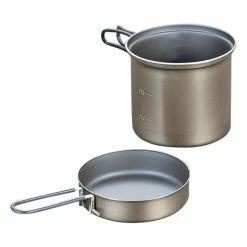 Hot Sale 🔔 Evernew Ti Non-Stick Deep Pot W/ Fry Pan Lid 🎉