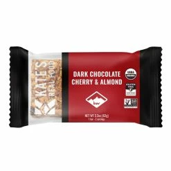 Top 10 🤩 Kate's Real Food Dark Chocolate Cherry & Almond Bar 🛒