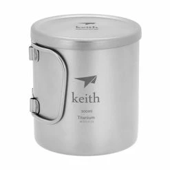Wholesale ⌛ Keith Double-Wall Titanium Mug With Folding Handle And Lid 😍