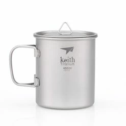 Best Pirce 🛒 Keith Single-Wall Titanium Mug With Folding Handle And Lid 🔔 -Stanley Online Store | Wide Range of Vacuum Bottles, Mugs, Thermoses, Cookware & More! Shop for eco-friendly and r Shop ti3204 78778.1653507144