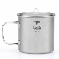 Best Pirce 🛒 Keith Single-Wall Titanium Mug With Folding Handle And Lid 🔔 -Stanley Online Store | Wide Range of Vacuum Bottles, Mugs, Thermoses, Cookware & More! Shop for eco-friendly and r Shop ti3208 1 60525.1653507144