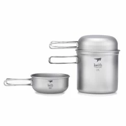 Flash Sale ❤️ Keith 3-Piece Titanium Pot And Bowl Set 💯