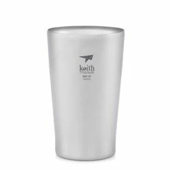 Brand new ❤️ Keith Double-Wall Titanium Beer Cup ✔️